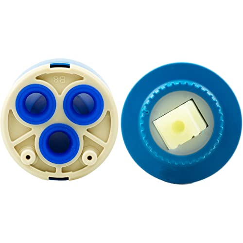 35 mm Wasserhahn-Kartusche, Keramik-Wasserhahn-Kartusche, Keramikscheiben-Kartuschenventil, Mischarmatur, Innenkartusche, Ersatz für Küchenarmatur, mit Kartuschenboden