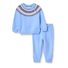 Cornflower Blue Fair Isle Geo