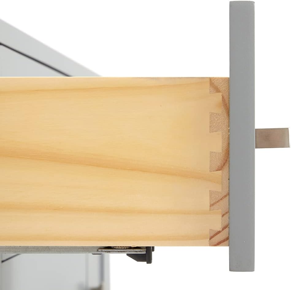 ARIEL Bristol 42-inch Bathroom Vanity with Sink,Solid Wood, 1.5-inch Italian Carrara Marble Countertop & Backsplash, Single Oval Porcelain Sink, 2 Soft Closing Doors, 5 Dovetail Drawers, Grey