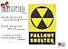 Rogue River Tactical Funny Warning Nuclear Radiation Fallout Shelter Home Work Office Metal Tin Sign Wall Decor Bar Man Cave