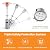 48,000 Btu Patio Heater with Adjustable Round Table Design, Protection System, Double-Layer Stainless Steel Burner and Wheels, Outdoor Propane Patio Heater for Home, Garden & Commercial, Silver