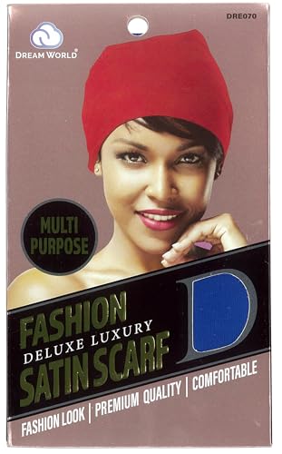 Dream World Women Multi Purpose Fashion Satin Scarf Assorted Colors 12 Scarf