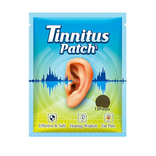 KOAHDE Parche para la Salud del Oído,Parches para Aliviar el Dolor de Oído,Parches para los Oídos para el Tinnitus,12PCS