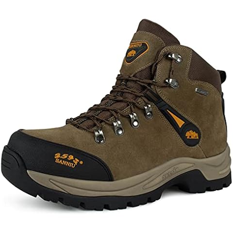 Men's Hiking Boots, QUNLON High Rise 6'' Trekking Boots Comfortable Walking Boots Non-Slip Climbing Shoes model-1308 Cover