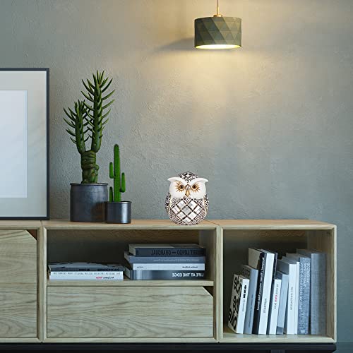 Easibest Cute Owl Statue For Desk Shelf Decoration,Adorable Figurine For Owl Lovers,Great Giftable Item For Family Friends,Pretty Addition For Home Office #TOP4