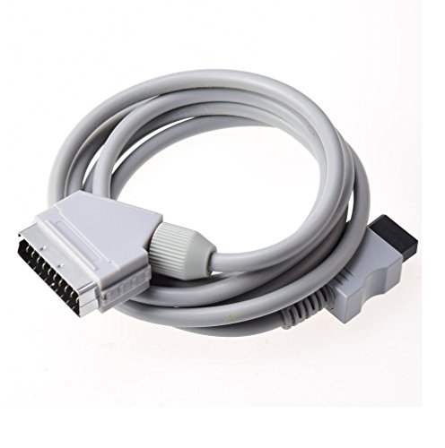 Straße Game - Cable euroconector AV RGB Scart para Nintendo Wii Wii U (1,80 m)