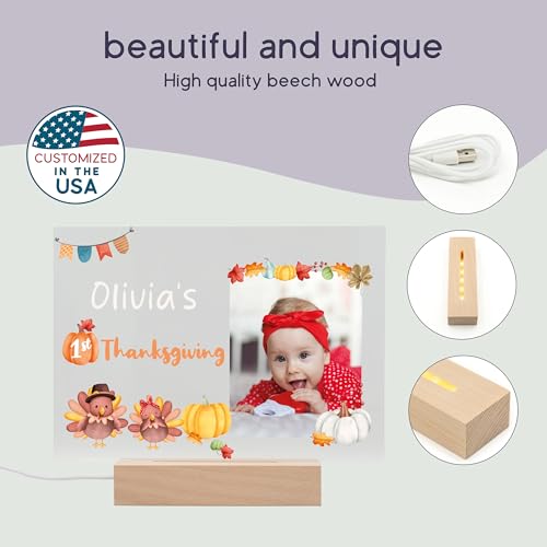 First Thanksgiving Baby Boy - The Very First Thanksgiving - Personalized 1st Thanksgiving Gift - My First Thanksgiving Baby Girl - Babies First Thanksgiving - Thanksgiving for Newborn Baby2