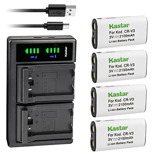 Buy Kastar 4-Pack CR-V3 Battery and LTD2 USB Charger