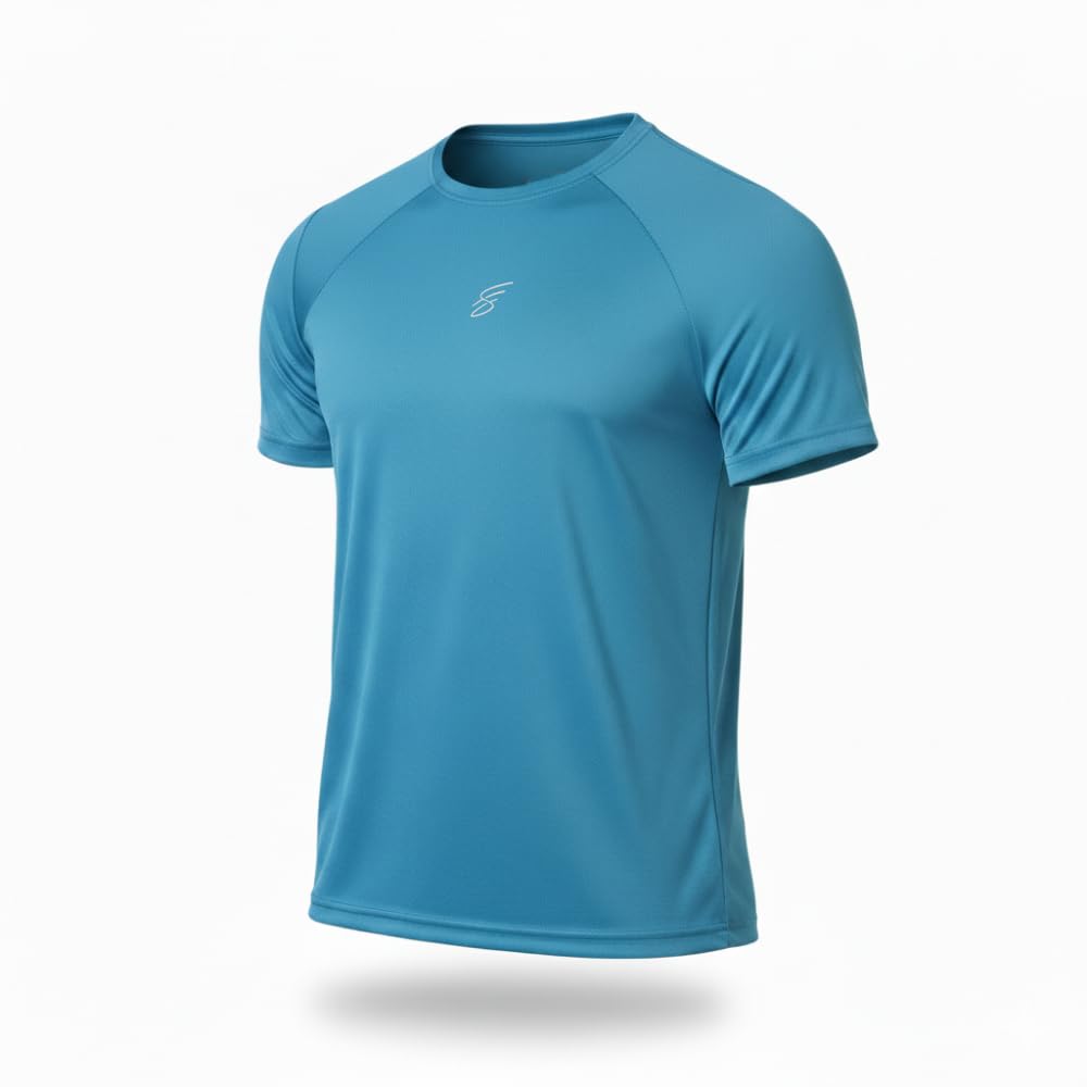 SWEATHEADS The Unstoppable Tee | Raglan Half Sleeve T-Shirt for Men | Slim Fit Workout Tee | Lightweight & Breathable | High-Performance Training Shirt | Ideal for Gym, Running & Intense Movement-image-43
