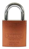 ABUS 83AL/45-300 S2 Schlage Rekeyable Padlock Aluminum Body with 1-Inch Shackle, Brown Zero-Bitted