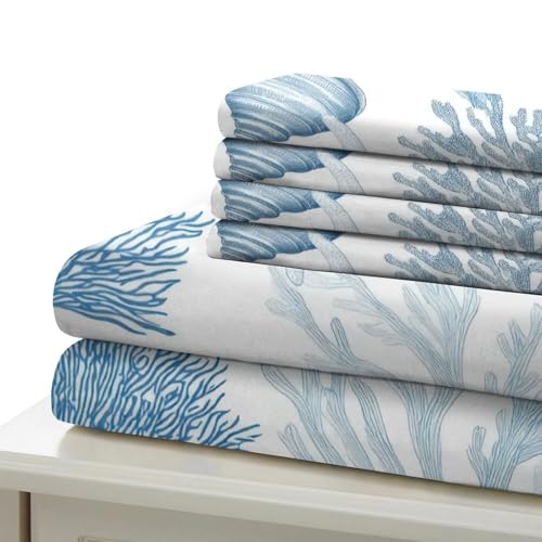 Parure de lit vagues océaniques en microfibre premium double - 7