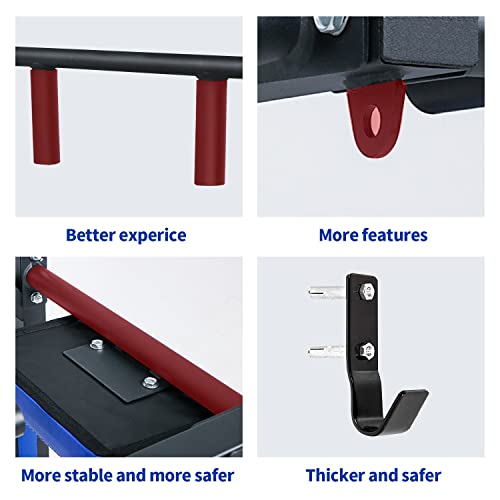 Pull Up Bar, Solidee Wall Mount Pullup Bar Dip Station Multi-Grip Chin Up Bar For Home Gym Strength Training Power Tower Set Supporting Up To 440 Lbs Weight #TOP1