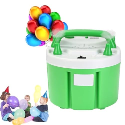 OFNHJK Bomba de Globo eléctrico, Bomba de Aire de balón eléctrico Boquilla Divedora de Globo con Dos ajustes de Engranajes, inflador de máquina de Globos para la decoración del Evento de Fiesta, Boda