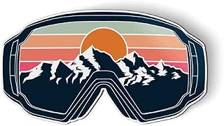 The Mountains are Calling Ski Snowboard Mask - 5" Magnet for Car Locker Refrigerator