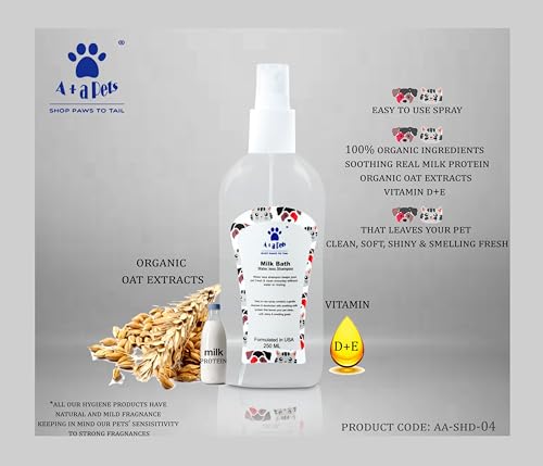 Image of A+a Pets' Set of 3 Water Bottle(500ml), Dry Shampoo(250ml), Microfiber Towel | Quick Clean | Travel | Poo Bags | Treats | Easy to Carry | Combo Gift for Dogs & Cats