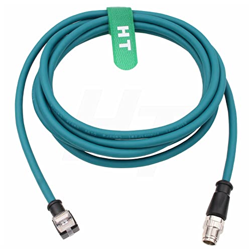 Cable Ethernet M12 8 Pines X-Coded RJ45 CAT 6A 10m miniatura 2