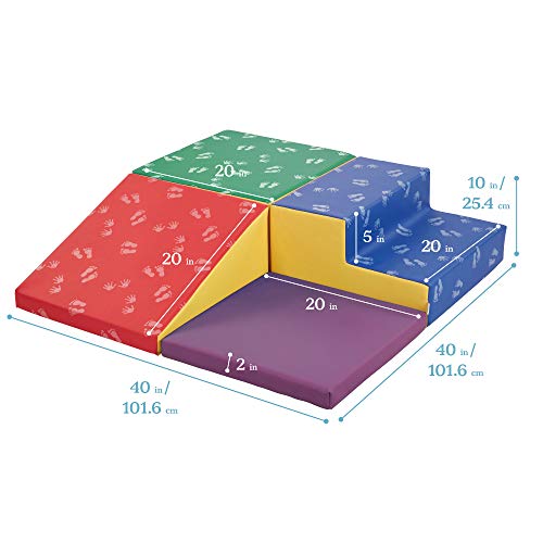 Ecr4Kids Softzone Little Me Corner Climber, Beginner Playset, Assorted, 4-Piece #TOP1