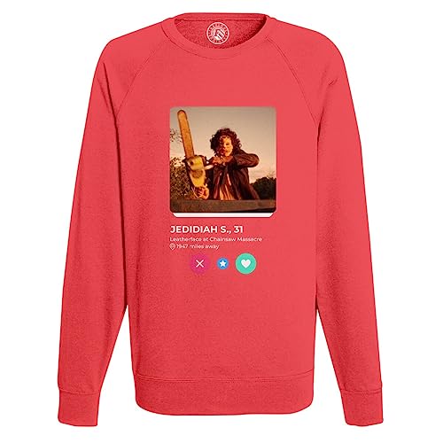 Sweat Shirt Homme Jedidiah Sawyer Chainsaw motif imprimé horreur et social network