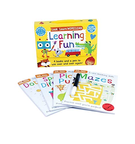 Learning Fun: Four Books and a Pen to Use Over & Over Again! (Look & Learn Wipe-Clean Books)
