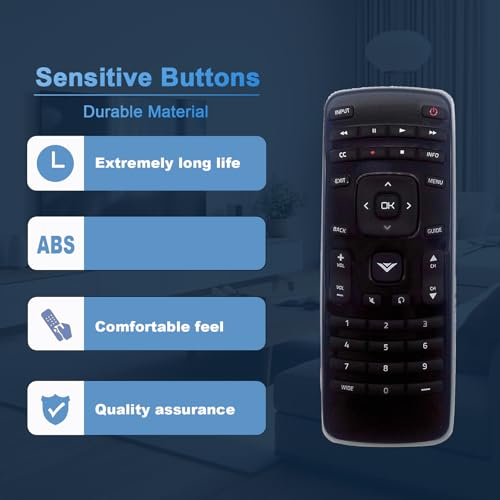 Image of New XRT010 Remote fit for VIZIO TV E320-A0 E241-A1 E290-A1 E390-A1 E320-A1 E420-A0 E470-A0 E420VSE E390VL E471VLE E240AR E320AR E420AR E500AR E291-A1 D39h-C0 E390-A1 D43-C1 E420-B1 390-B0 E320-A0