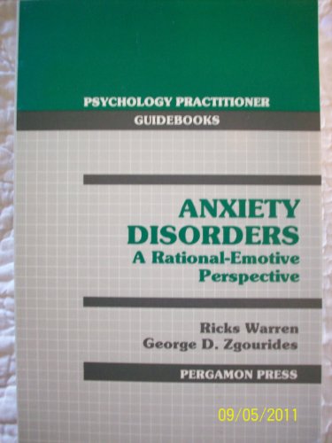 Anxiety Disorders: A Rational-Emotive Perspective 008040622X Book Cover