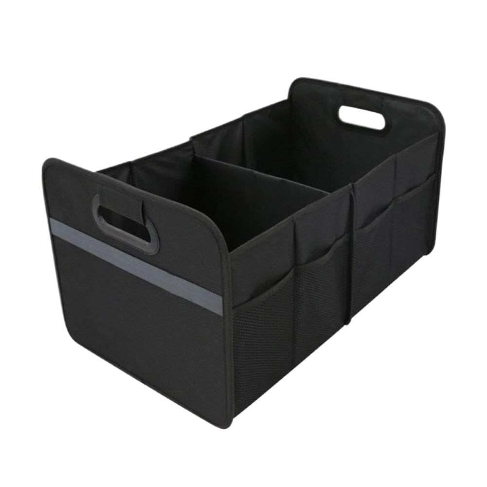 NSPmebTGW Foldable Waterproof Car Trunk Storage Box Large Capacity Compatible With Automotive Vehicles(Color Name: Black)