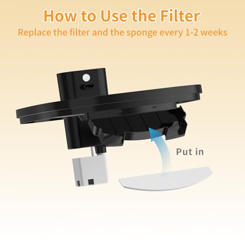 Filtros de recambio para fuente de agua para gatos W04, 8 unidades miniatura 5