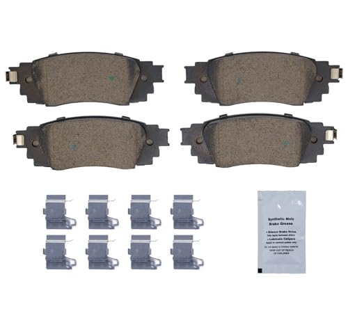 Image of HUSCH D1879 Rear Ceramic Brake Pads Kit Fit For LEXUS ES250 2021-2025, For ES300H 2019-2025, For ES350 2019-2025, For RX350 2016-2022, For RX350L 2018-2022, For RX450H 2016-2022, For RX450HL 2018-2022