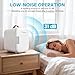 DUMOS Mini Fridge for Bedroom, 4L Compact Personal Fridge Cooler For Skincare, Drinks, And Snacks, Fits 6 Cans, Mini Refrigerator with 110V Ac/12V Dc, Ideal For Car, Dorm, White