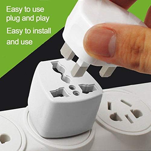 SMYEshop Portable Size Universal US Power Socket Plug Travel Wall AC Power Charger Outlet Adapter Converter Socket White