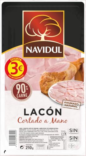 Lonchas de Lacón Ahumado, Cortado a Mano 90% carne, 210g