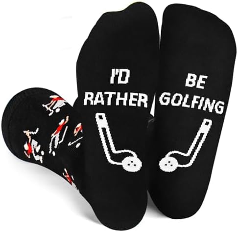 Dealswin Funny Golf Socks For Men, Unique Golf Gifts For Men One Size 10-13