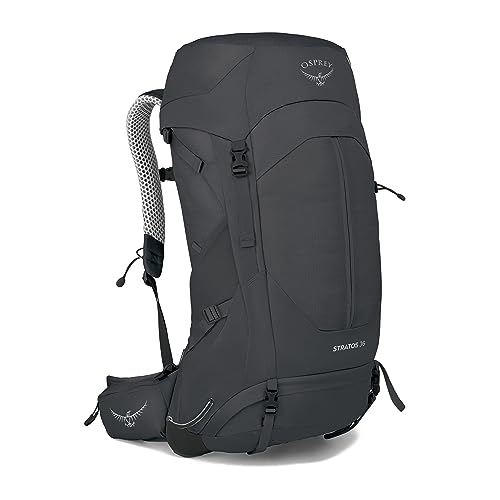 Image of Osprey Stratos 36L Men's Hiking Backpack, Tunnel Vision Grey