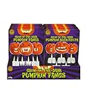 Glow in The Dark Pumpkin Fangs, Jack O Lantern Carving Accessories, Halloween Decoration