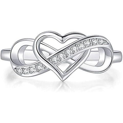 Jude Jewelers Rose Gold Heart Infinity Ring Cover