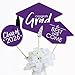 Big Dot of Happiness Purple 2026 Graduation Party Centerpiece Sticks - Table Toppers - Set of 15
