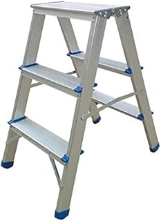 DOMUS SGABELLO ALLUMINIO DOPPIA SALITA SCALA SCALETTO 3 GRADINI PORTATA 150 KG