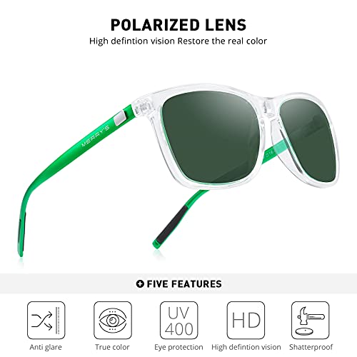Image of MERRY'S Unisex Polarized Aluminum Sunglasses Vintage Sun Glasses For Men /Women S8286