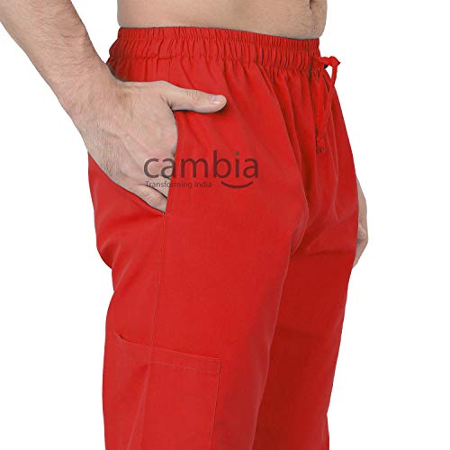 Image of Cambia Scrub Suits for Doctors Men /OT Dress Unisex (L, Red)