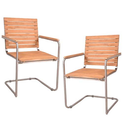 lll Gartenstuhl Freischwinger Schwingstuhl für den Garten Die