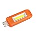 Produktbild Gusspower LED Schlüsselanhänger Taschenlampe, Mini COB USB Wiederaufladbare Tragbare Arbeitsscheinwerfer Inspektionslampe, IPX4 Wasserdicht, für Camping Haushalt Workshop (Orange)