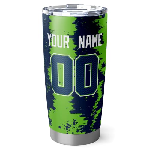 Image of ANTKING Seattle Tumbler 20oz Travel Mug Custom Number Name Gifts