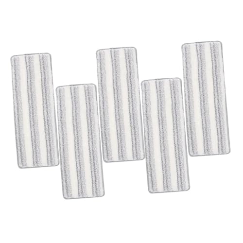 OATIPHO 5 Piezas Recambios Mopa Microfibra Almohadillas Reutilizables Absorbentes para Limpieza Seco y Húmedo Paños Compatibles con Squeeze Mop Diseño Rayas para Tipo de