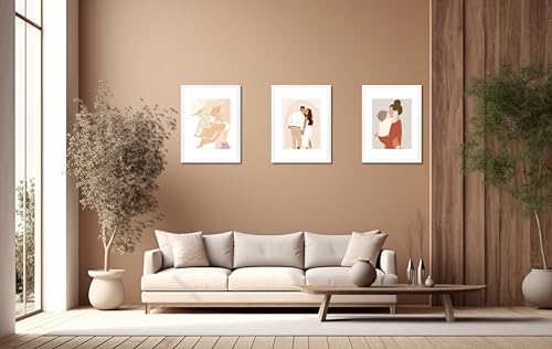 Scholar Tree picture frames White set of 3, 12x16in(30x40cm ) Poster Frame,Wall Mountable, 12X16-3P - Image 2