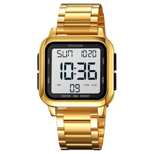 Montre étanche grand cadran homme double heure et date précise