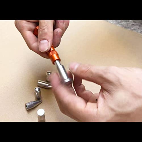 Cygoods 8Pcs Car Dent Repair Paintless Removal Tools Stainless Steel Tap Down Pen Rubber Hammer Bulge Repair Auto Body Diy High Point Fix Kits #TOP1