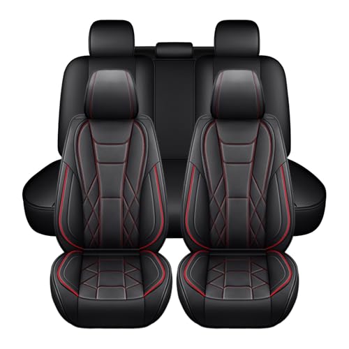 Ufgwhirl 5 Unidades Fundas Asientos Coche para BMW 3er Touring F31 2012-2019, Impermeable Anti Abrasión Antiincrustante Antideslizante Protector Interior Accesorios(Negro y Rojo)