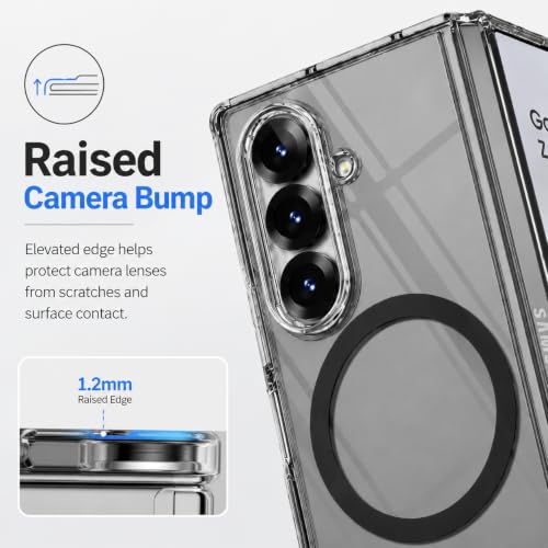 Image of Hybird Shockproof Mobile Back Case Cover for Samsung Galaxy Z Fold 8 Ultra 5G Clear Ceas with Magnetic Support Anti Yellow Slim Back Cover Case Galaxy Z Fold8 Ultra 5G Cover