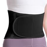 XUXLEKK Calentador de Cintura para Hombres Mujeres, Calentador de Riñones de Cachemira, Cinturón de Calor para Lumbares, Cinturón Calentador de Invierno, Alivio para la Espalda y Columna Lumbar, Negro