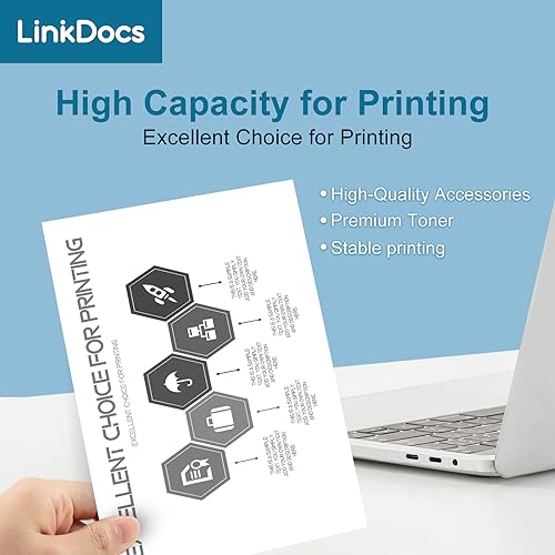 Image of LinkDocs 85A CE285A Toner Cartridge Replacement for HP CE285A 85A Toner Cartridge Used with HP LaserJet Pro P1102W M1212nf M1217nfw P1100 M1210 Printer